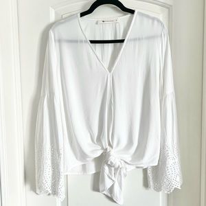 The Impeccable Pig White Eyelet Top